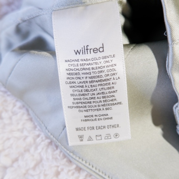 aritzia wilfred shine bustier / silver sage green / 2xs - Picture 4 of 7